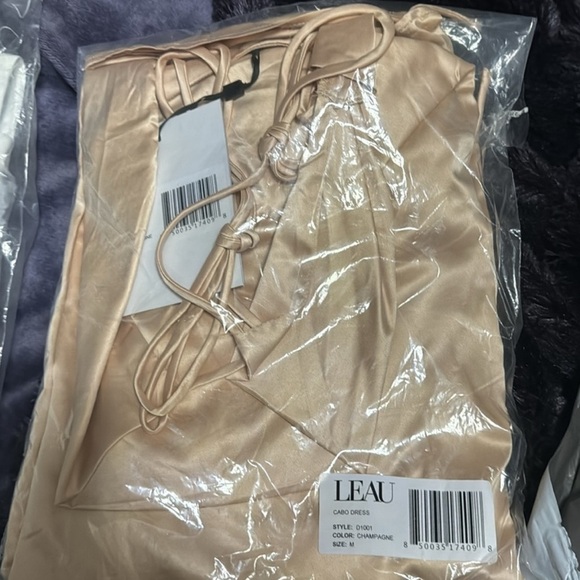 Hot! Designer Leau Ruched adjustable length Mini Midi Satin Party Cocktail Dress - Picture 5 of 5